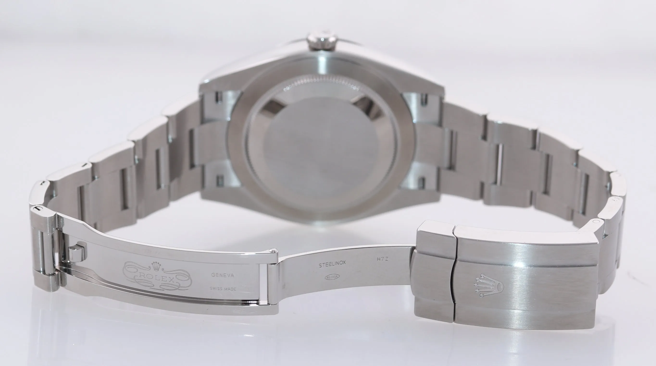 2020 PAPERS Rolex Oyster Perpetual 41mm Blue Stick Oyster Watch 124300 Box