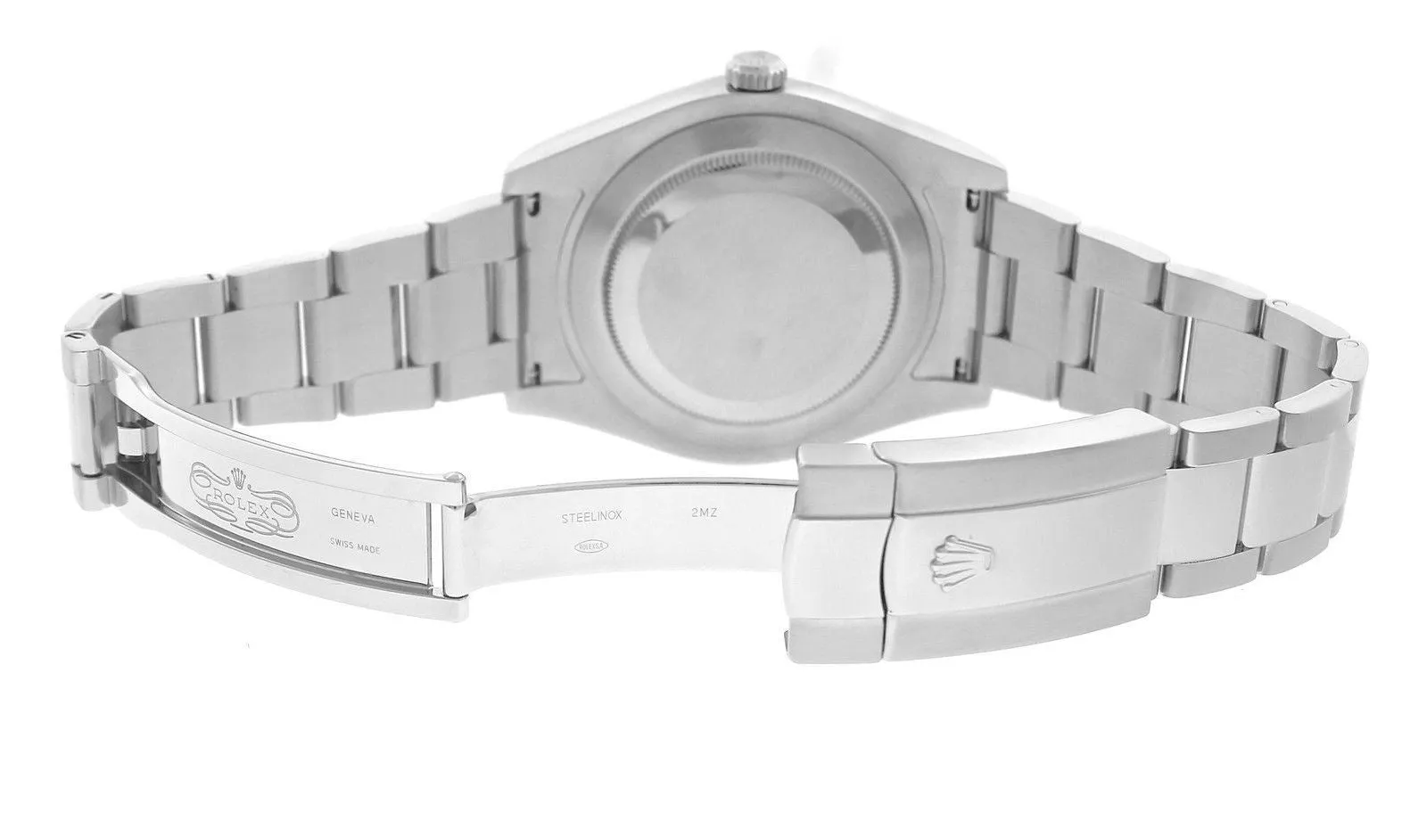 2020 ROLEX SERVICE RSC Datejust II 41MM Azurro Blue Roman 116334 18K White Gold