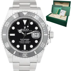 2020 Rolex Submariner 41mm Date Stainless Steel Black Ceramic Watch 126610 LN