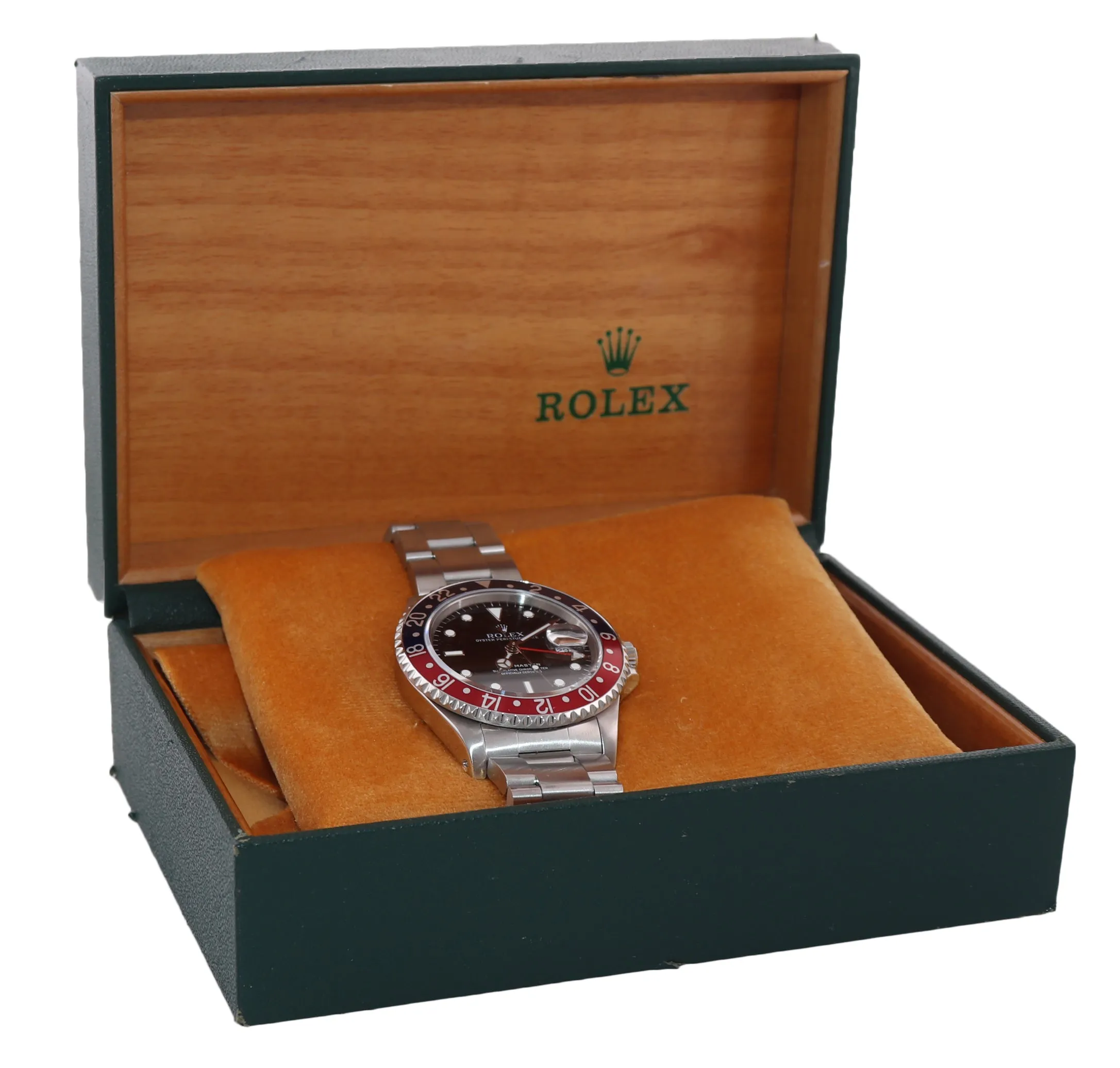 2020 SERVICED Rolex GMT-Master Tritium Dial Pepsi Blue Red Steel 40mm 16700 Watc