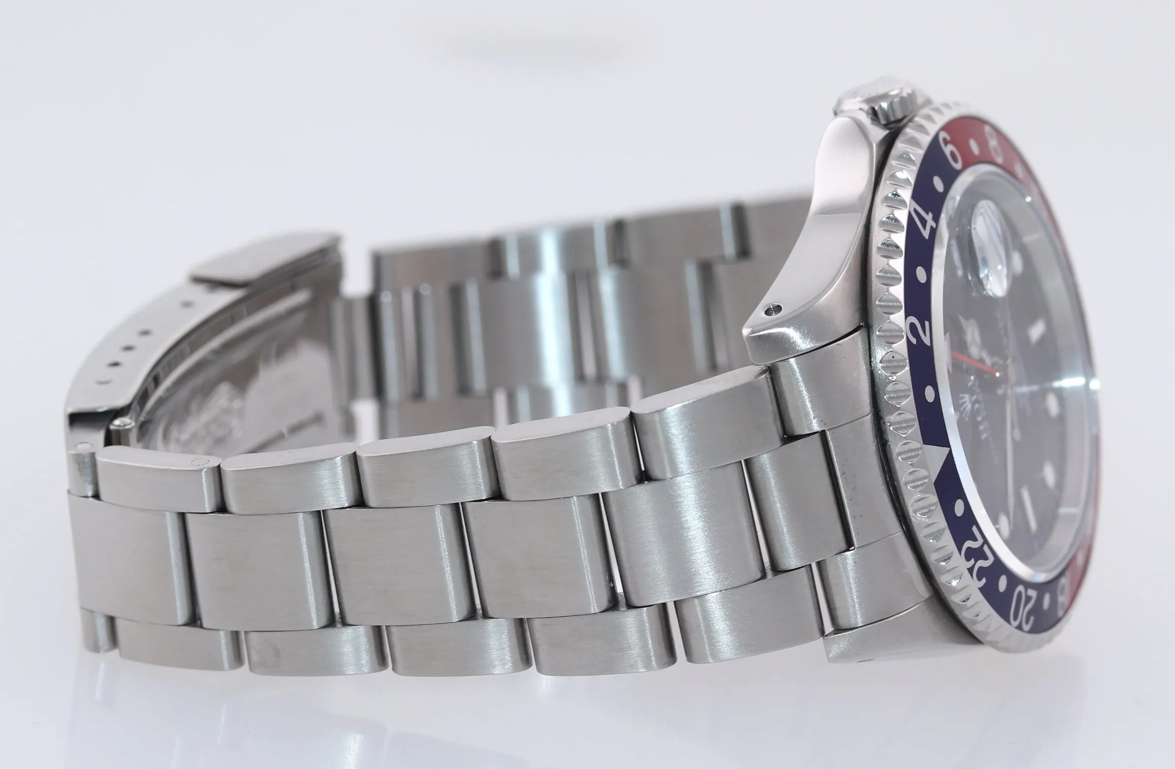 2020 SERVICED Rolex GMT-Master Tritium Dial Pepsi Blue Red Steel 40mm 16700 Watc