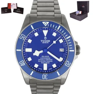 2020 Tudor Pelagos BLUE Titanium 42mm 25600 Auto 25600TB Dive Ceramic Watch