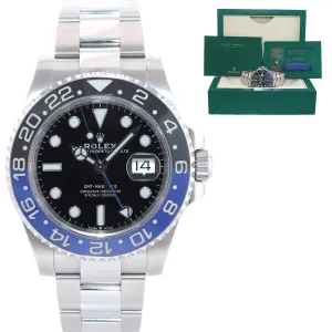 2021 NEW Rolex 126710 GMT Master Batman Black Blue Oyster Ceramic Watch Box