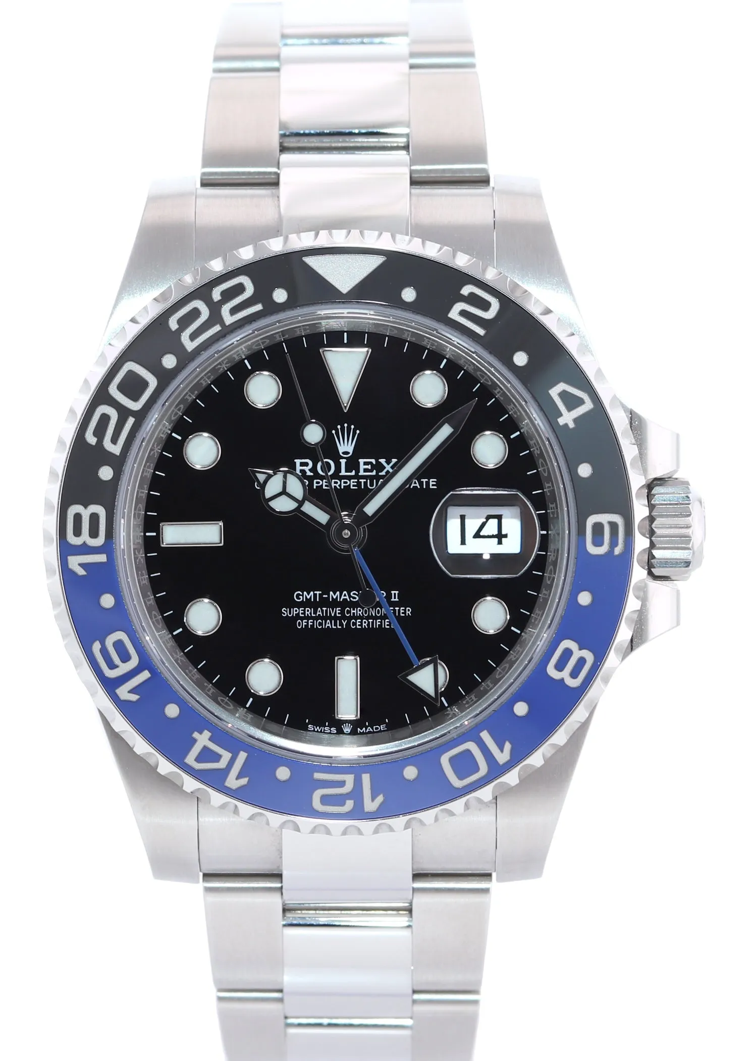 2021 NEW Rolex 126710 GMT Master Batman Black Blue Oyster Ceramic Watch Box