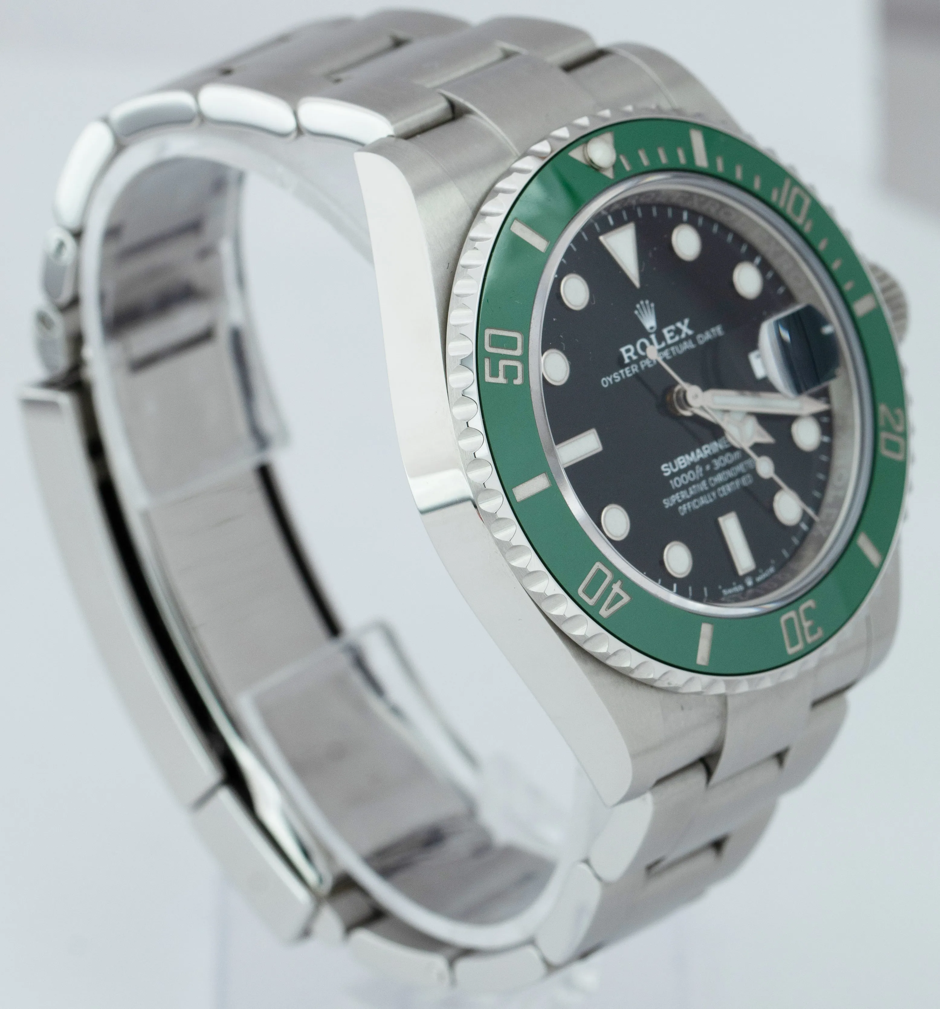2021 Rolex Submariner 41mm Date GREEN KERMIT Stainless Ceramic Watch 126610 LV
