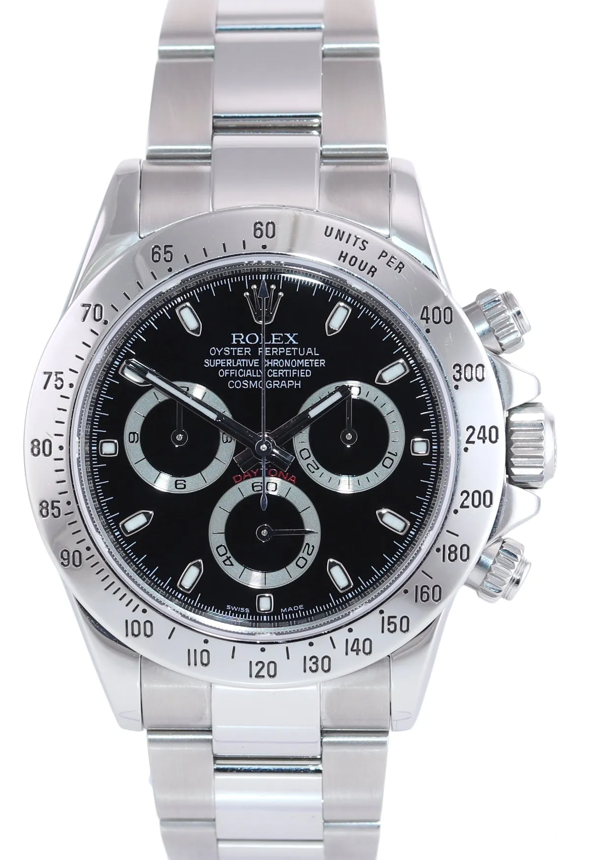2021 RSC PAPERS 2012 Rolex Daytona 116520 Black Steel Newest Style Buckle Watch