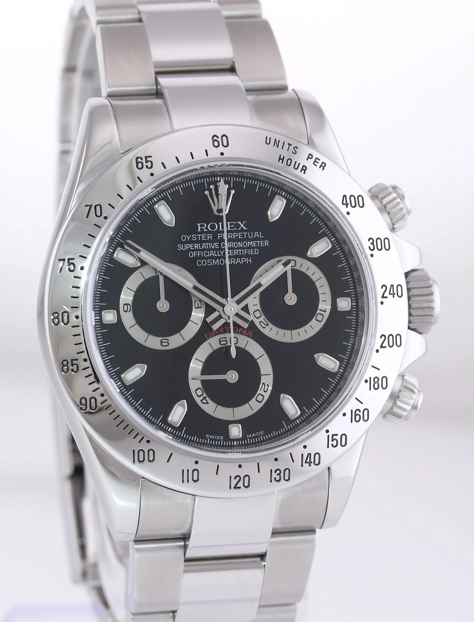 2021 RSC PAPERS 2012 Rolex Daytona 116520 Black Steel Newest Style Buckle Watch