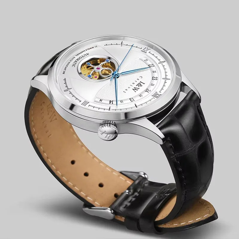 2022 Fashion Tourbillon Mechanical Watch Men Switzerland  MIYOTA Watch Automatic Sapphire Glass Waterproof Italy Cowhide Band