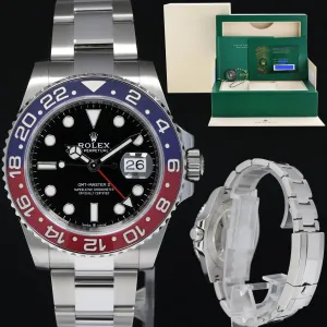 2022 NEW PAPERS Rolex 126710 BLRO GMT Master PEPSI Blue Ceramic Oyster Watch Box