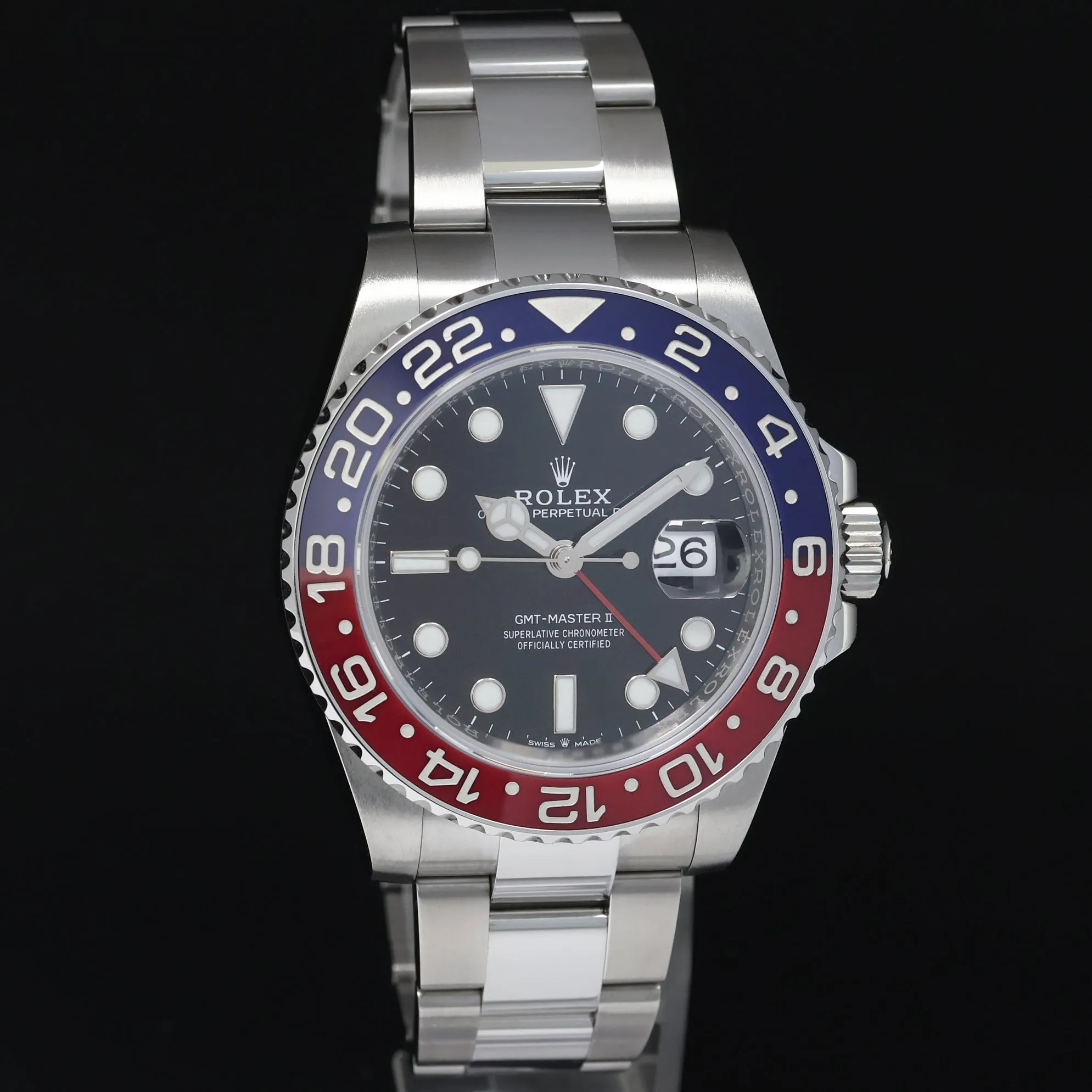 2022 NEW PAPERS Rolex 126710 BLRO GMT Master PEPSI Blue Ceramic Oyster Watch Box
