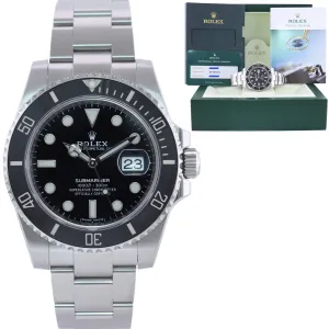 2022 RSC Rolex Submariner Date 116610 Steel Black Ceramic Bezel 40mm Watch Box
