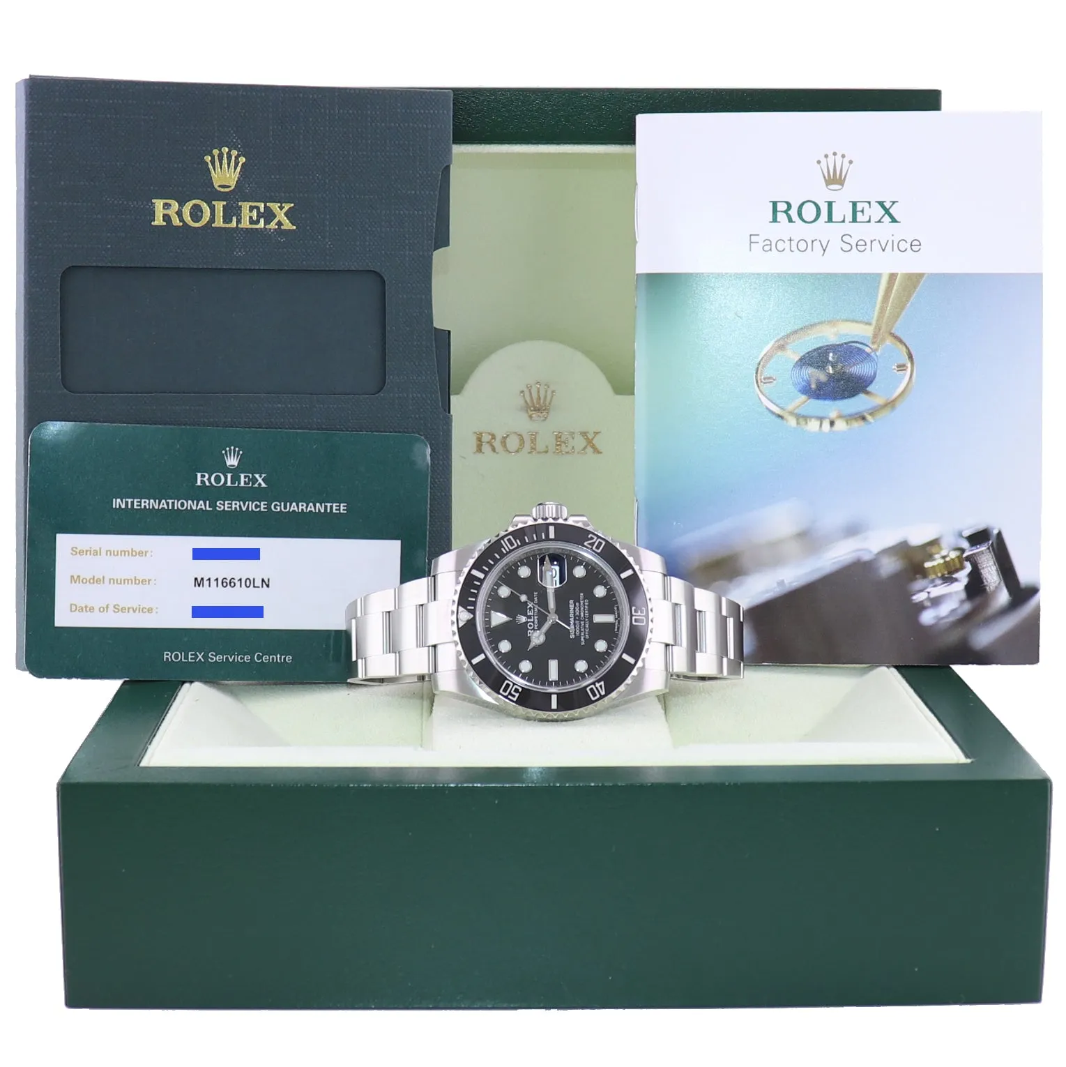 2022 RSC Rolex Submariner Date 116610 Steel Black Ceramic Bezel 40mm Watch Box