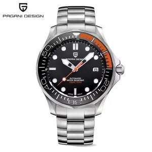 2023 New Mesh Belt 007 Retro Men Automatic Watches NH35 Men Mechanical Wristwatch Curved Sapphire Glass Top Brand