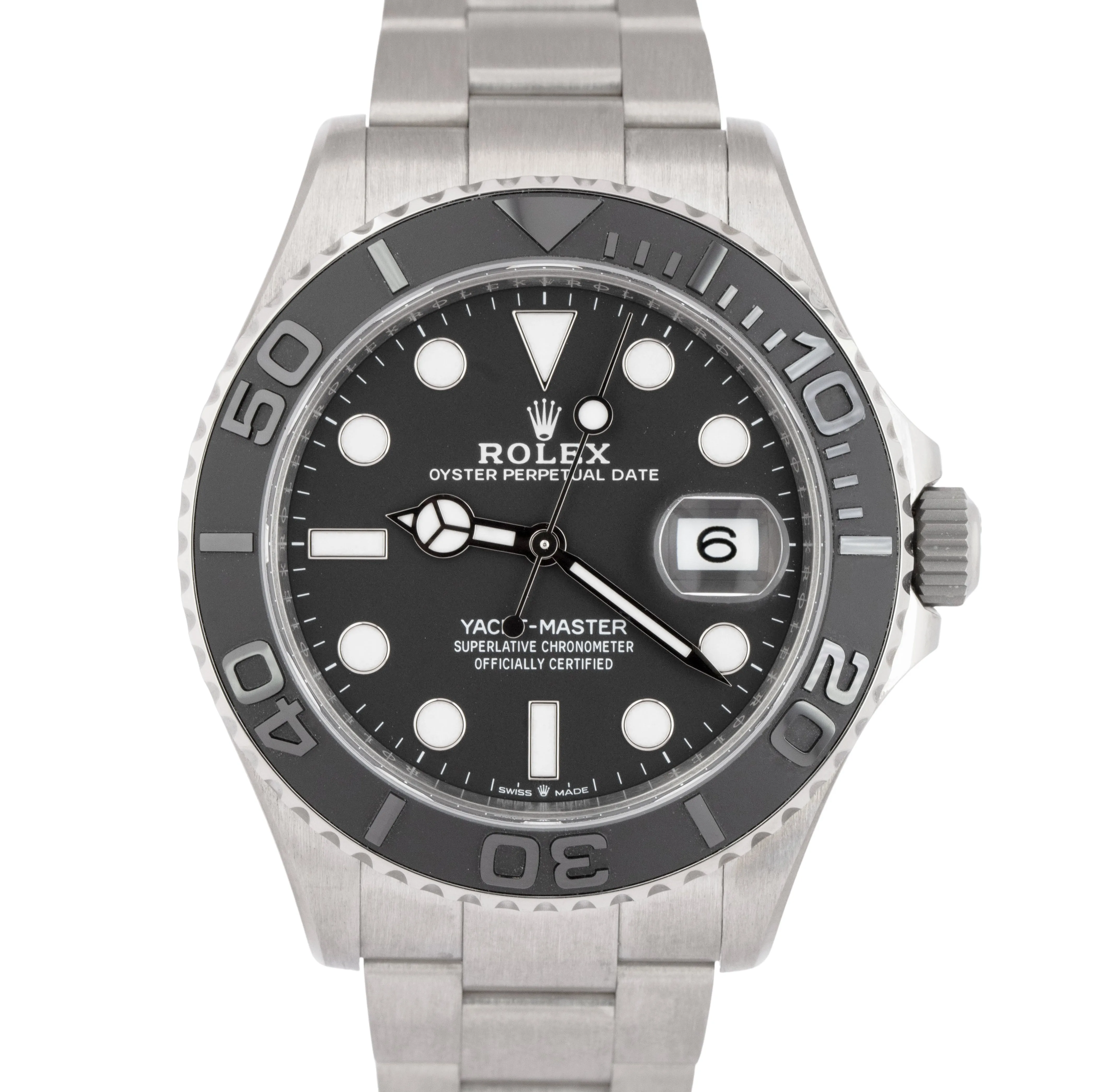 2024 PAPERS Rolex Yacht-Master TITANIUM 226627 Black Ceramic 42mm Dive Watch BOX