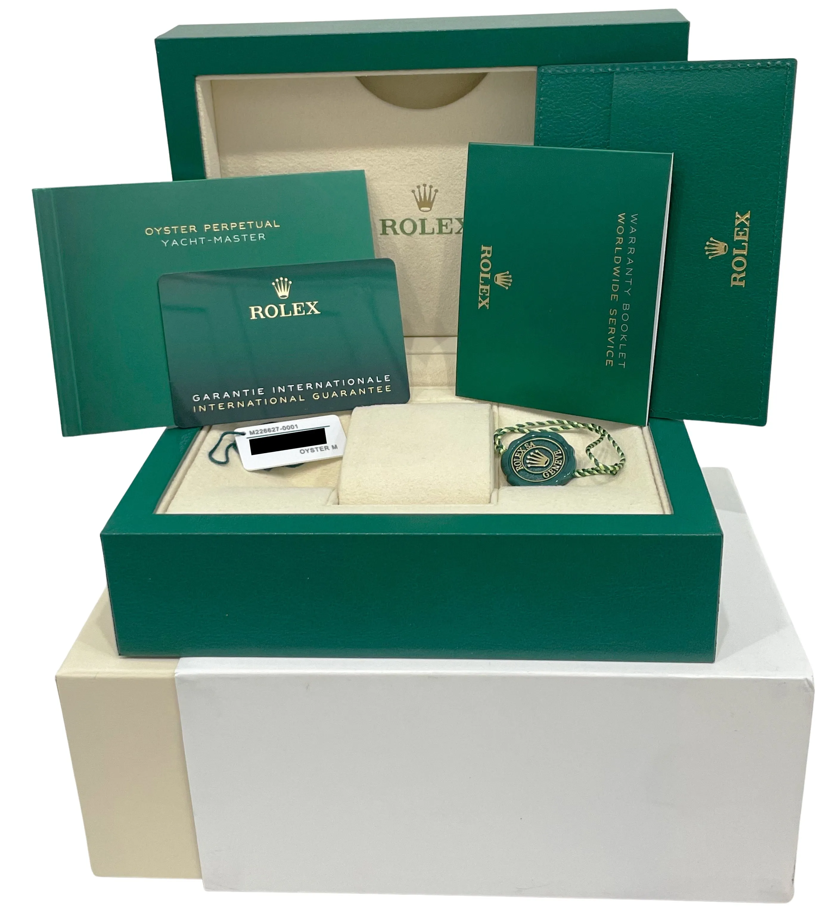 2024 PAPERS Rolex Yacht-Master TITANIUM 226627 Black Ceramic 42mm Dive Watch BOX