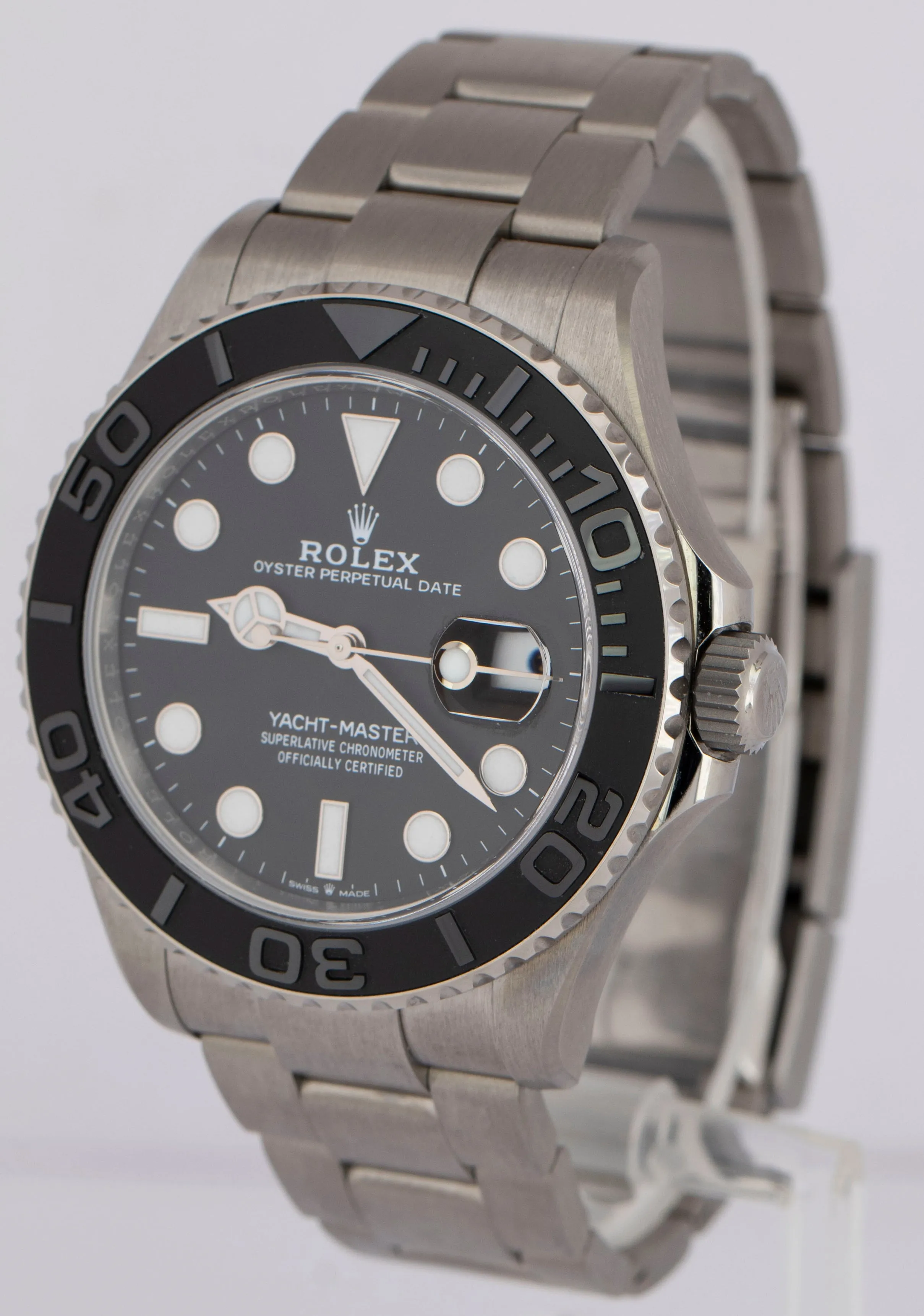2024 PAPERS Rolex Yacht-Master TITANIUM 226627 Black Ceramic 42mm Dive Watch BOX