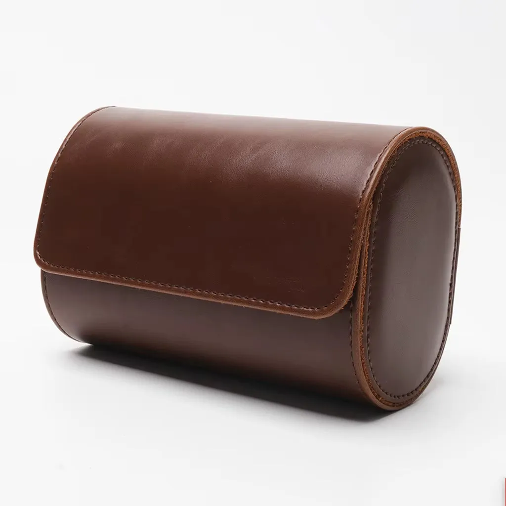 3 Slots Watch Box PU Leather Watch Roll Case Chic Display Travel Wrist Jewelry Storage Organizer Pouch Detachable Bracket Holder