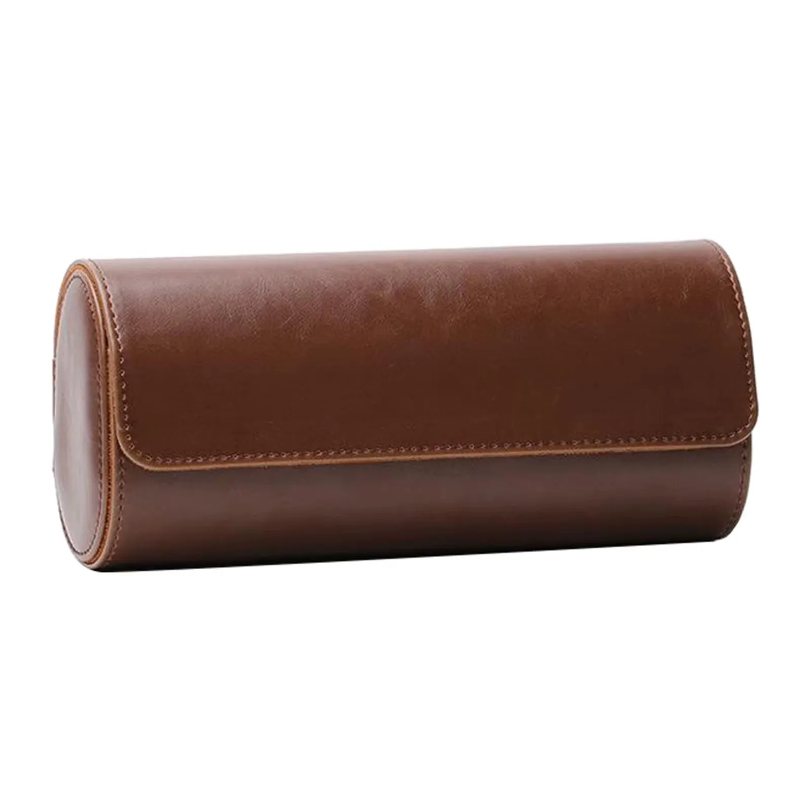 3 Slots Watch Box PU Leather Watch Roll Case Chic Display Travel Wrist Jewelry Storage Organizer Pouch Detachable Bracket Holder