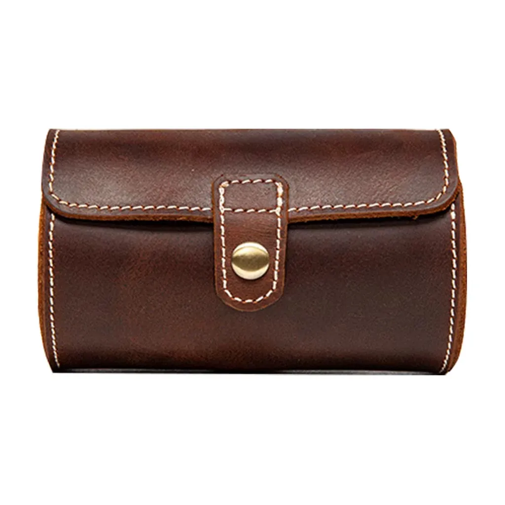 3 Slots Watch Box PU Leather Watch Roll Case Chic Display Travel Wrist Jewelry Storage Organizer Pouch Detachable Bracket Holder