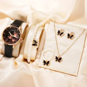 6-Piece Women's Watch Set with Exquisite Style