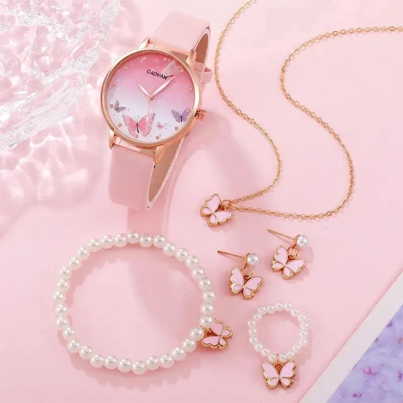 6-Piece Women's Watch Set with Exquisite Style