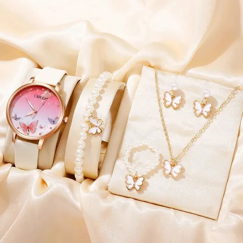 6-Piece Women's Watch Set with Exquisite Style