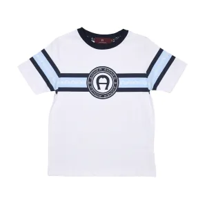 Aigner Kids Boy's Blue Topaz T-Shirt