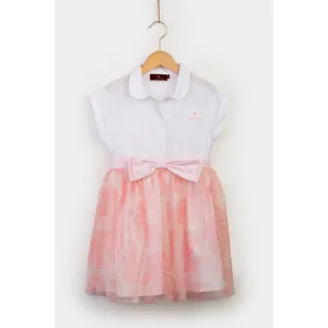 Aigner Kids Girl's White Bow Cotton Dress