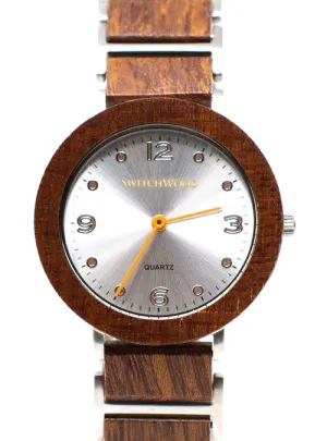Aiva - Red Sandal Wood Women's Watch