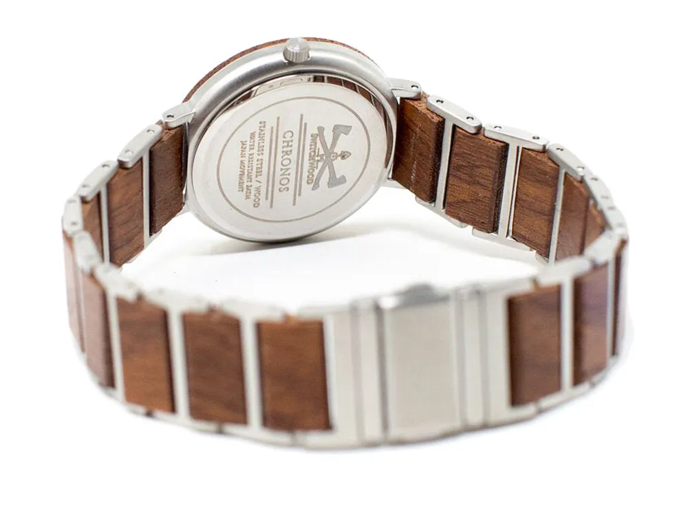 Aiva - Red Sandal Wood Women's Watch