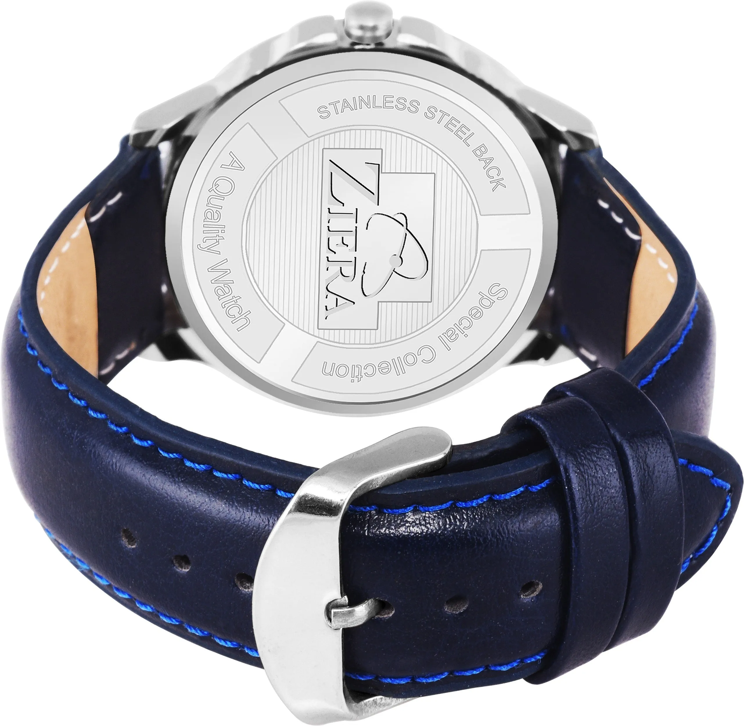 All Blue Leather Strap fashionable New design Boys Analog Watch  - For Men