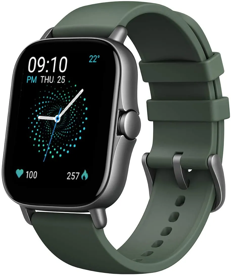 Amazfit GTS 2 Mini Smart Watch GPS Fitness Tracker for Men Women, Alexa Built-in, 14 Days Battery Life, 70  Sports Modes, Blood Oxygen Heart Rate Sleep Monitor, AMOLED Screen, 5 ATM Waterproof-Black