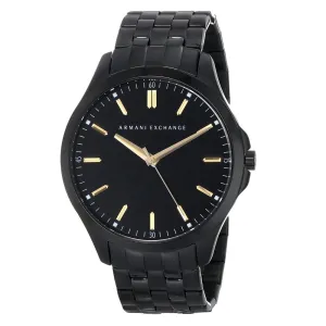 Armani Exchange Men's Black Face Black Band Watch AX2144