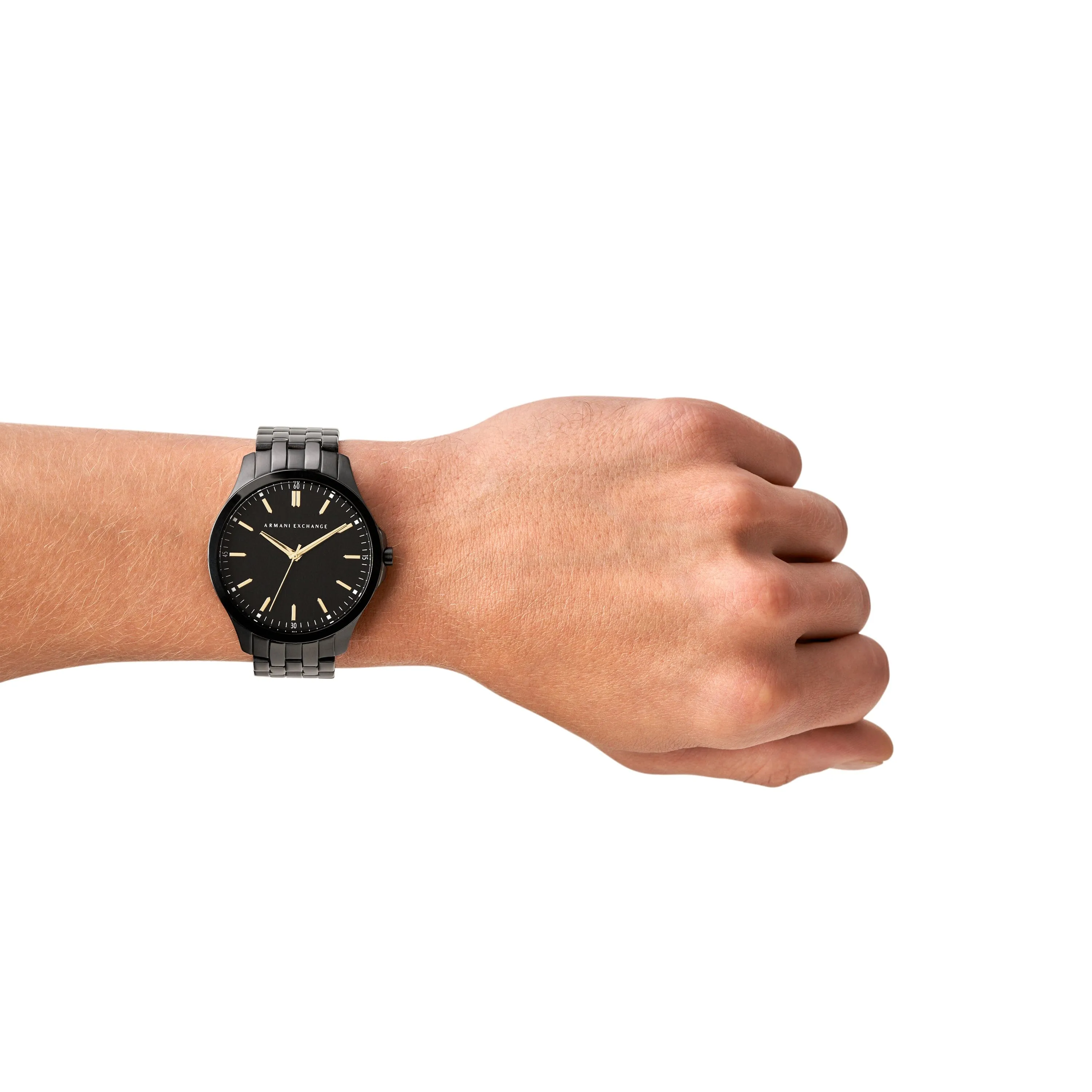 Armani Exchange Men's Black Face Black Band Watch AX2144