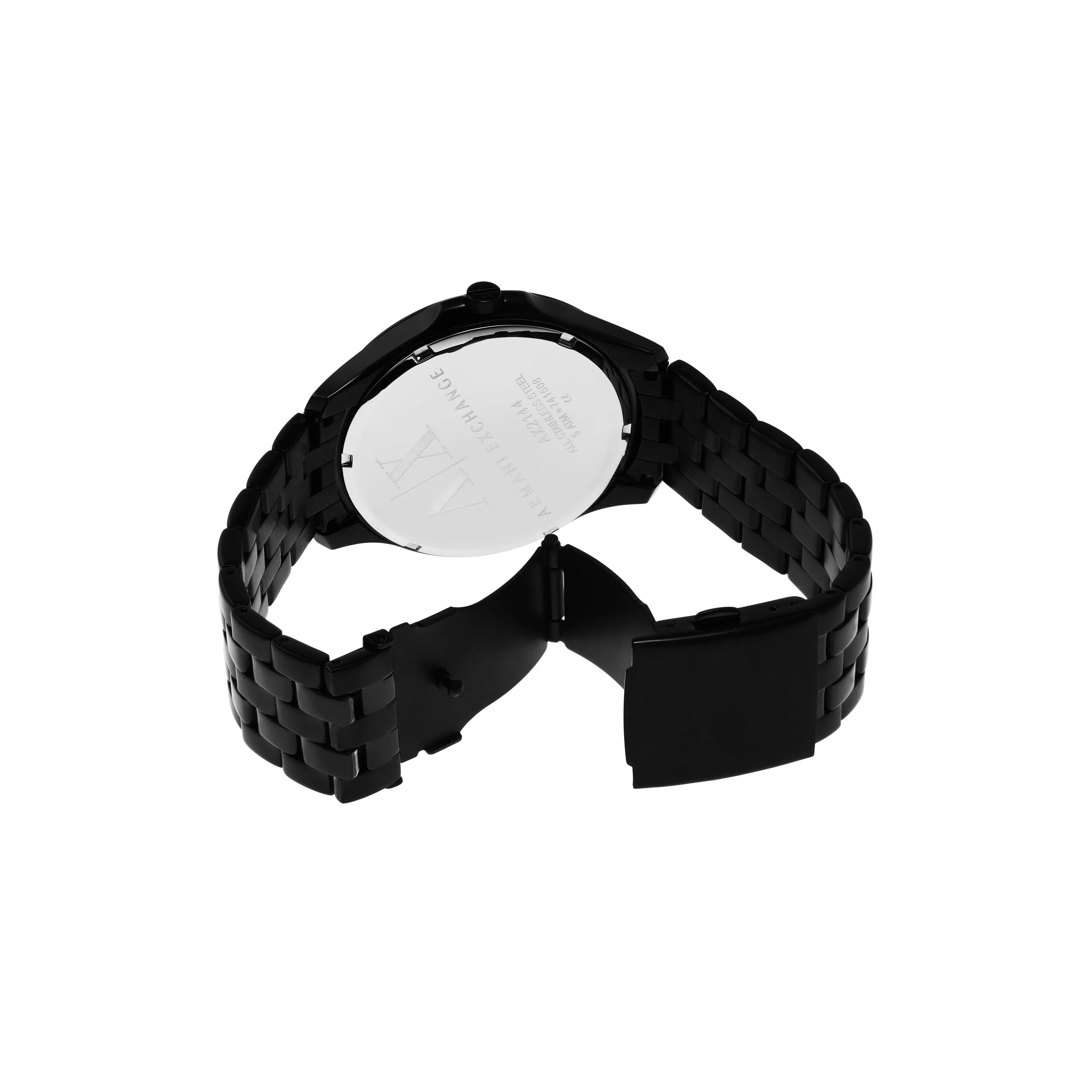 Armani Exchange Men's Black Face Black Band Watch AX2144