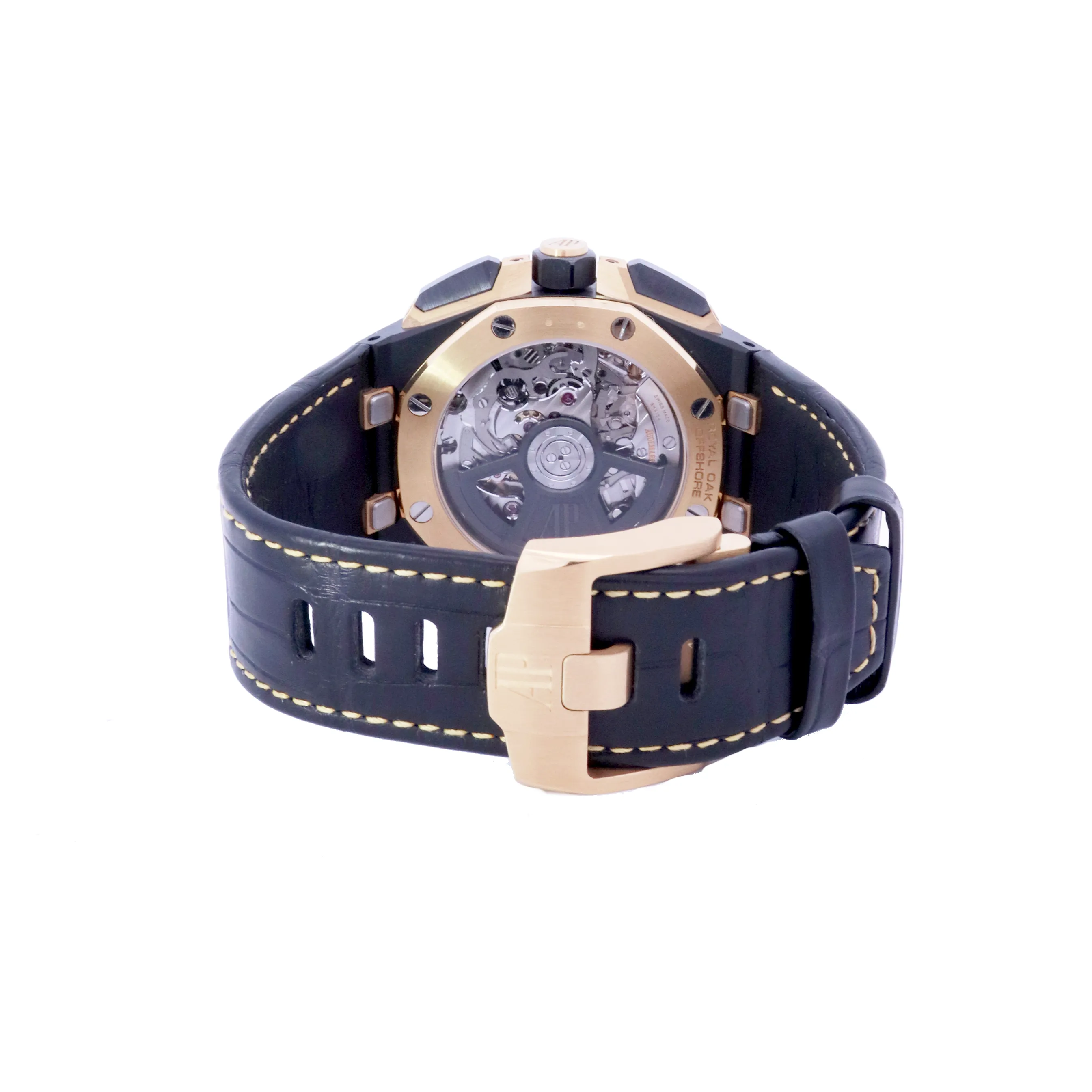 Audemars Piguet Royal Oak Offshore Black Ceramic & Yellow Gold 43mm Black Chronograph Dial Watch | Ref# 26420CE.OO.A127CR.01