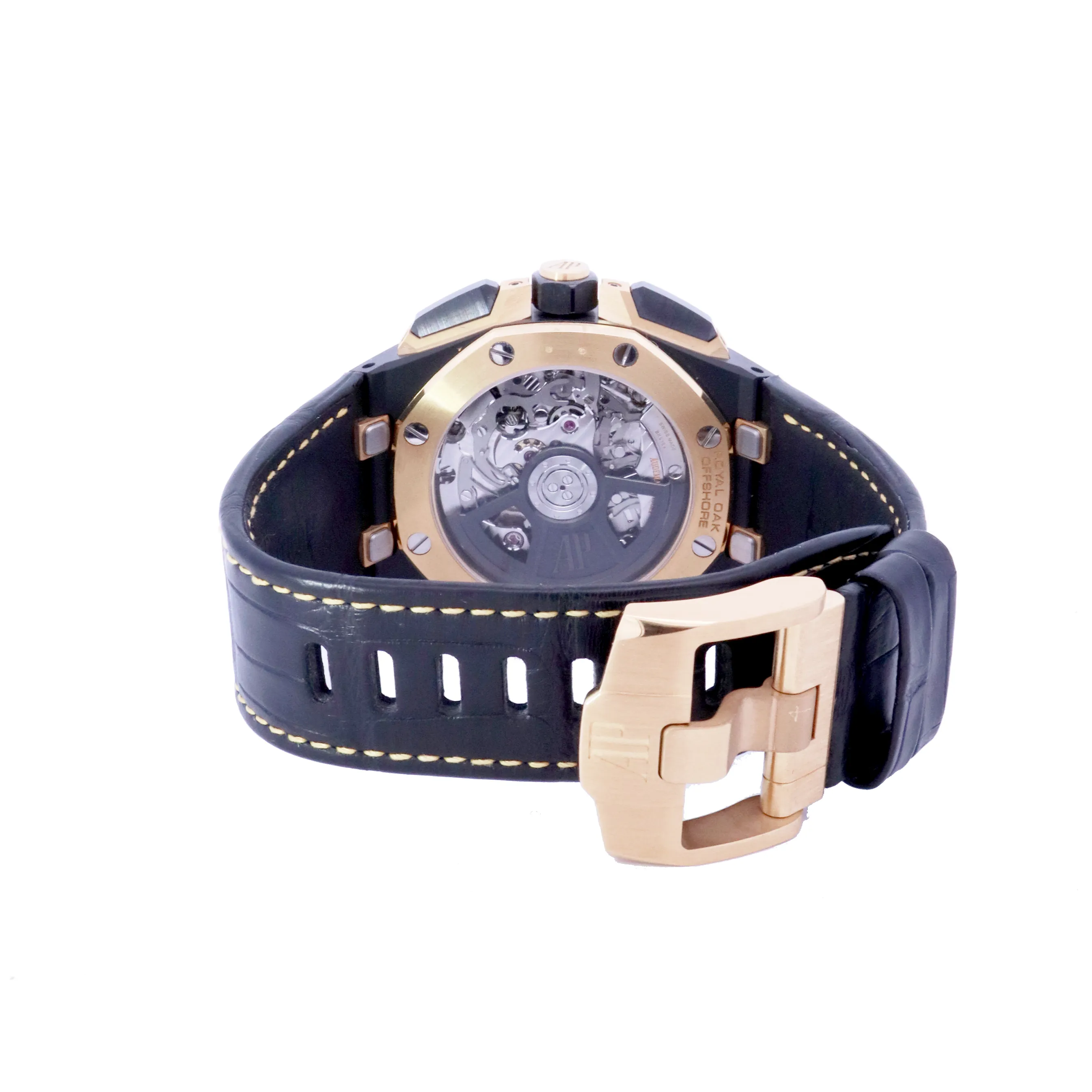 Audemars Piguet Royal Oak Offshore Black Ceramic & Yellow Gold 43mm Black Chronograph Dial Watch | Ref# 26420CE.OO.A127CR.01