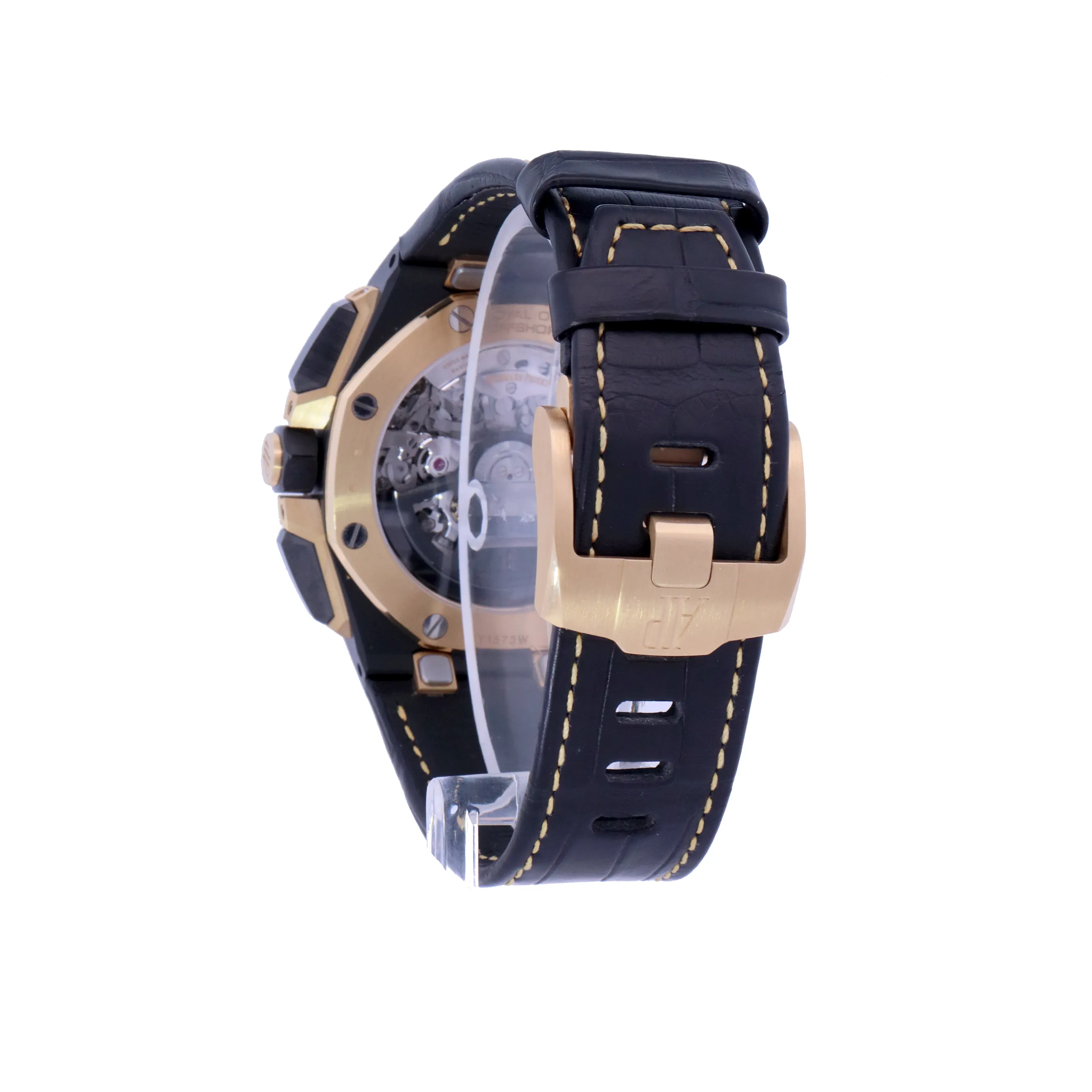 Audemars Piguet Royal Oak Offshore Black Ceramic & Yellow Gold 43mm Black Chronograph Dial Watch | Ref# 26420CE.OO.A127CR.01