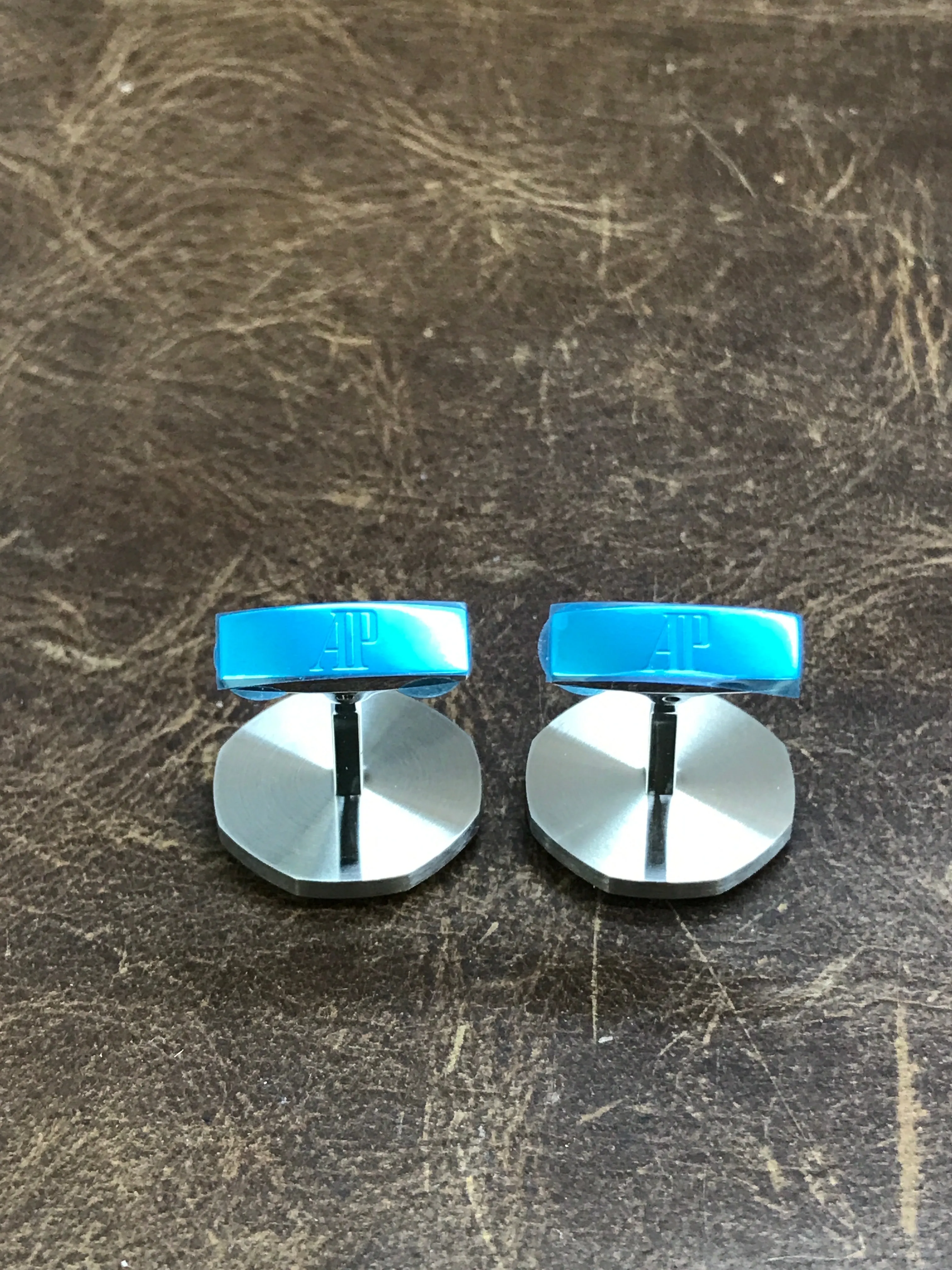 Audemars Piguet Royal Oak Stainless Steel Mens Cufflinks bm0740.sto.us.nbleu7546 Blue Dial Men's Watch