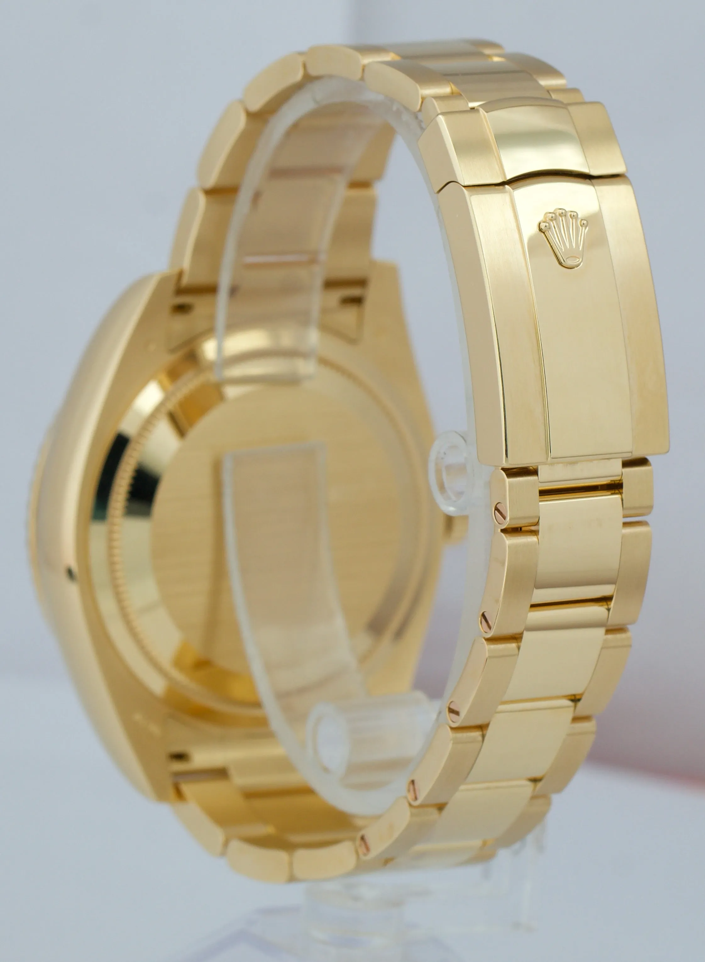 AUGUST 2021 Rolex Sky-Dweller 18K Yellow Gold 42mm Champagne Stick Watch 326938