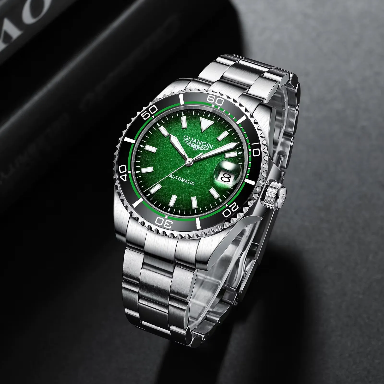 Automatic Mechanical Watch NH35A Men'S Watch Sapphire Fashion Sports Watch Stainless Steel Waterproof Luminous 2022 New
