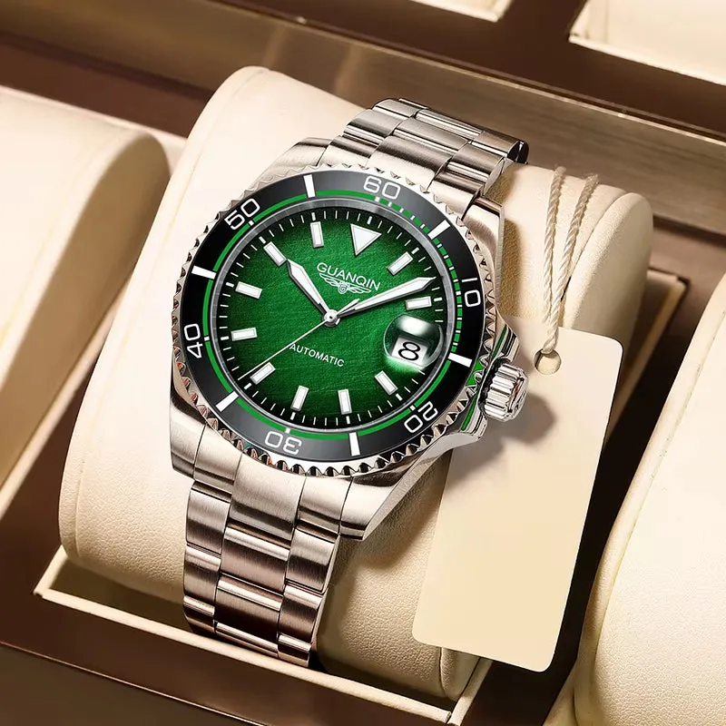 Automatic Mechanical Watch NH35A Men'S Watch Sapphire Fashion Sports Watch Stainless Steel Waterproof Luminous 2022 New