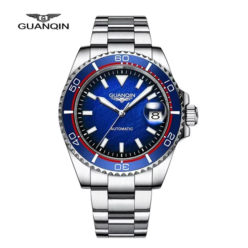 Automatic Mechanical Watch NH35A Men'S Watch Sapphire Fashion Sports Watch Stainless Steel Waterproof Luminous 2022 New