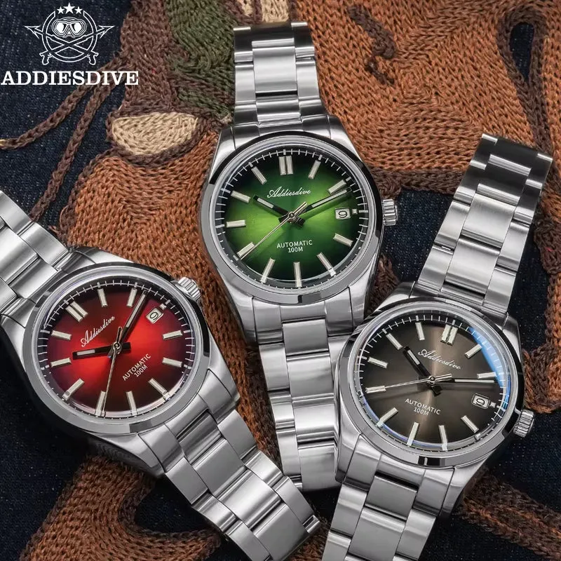 Automatic Mechanical Watch Sapphire Glass 10Bar Waterproof Sunburst Dial