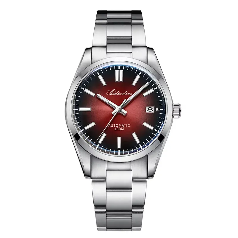 Automatic Mechanical Watch Sapphire Glass 10Bar Waterproof Sunburst Dial