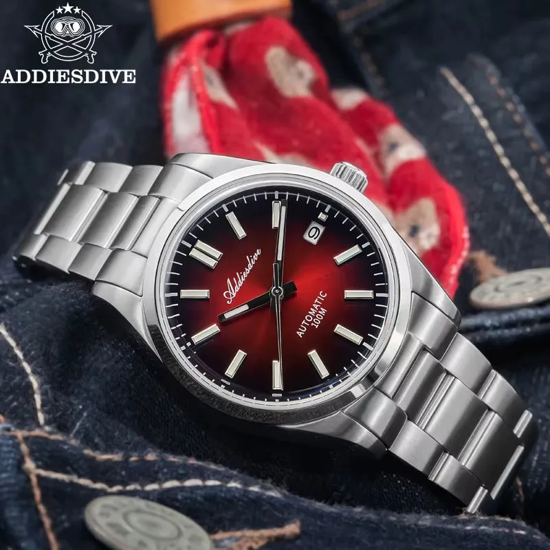 Automatic Mechanical Watch Sapphire Glass 10Bar Waterproof Sunburst Dial