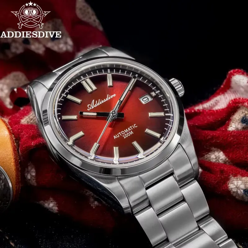 Automatic Mechanical Watch Sapphire Glass 10Bar Waterproof Sunburst Dial