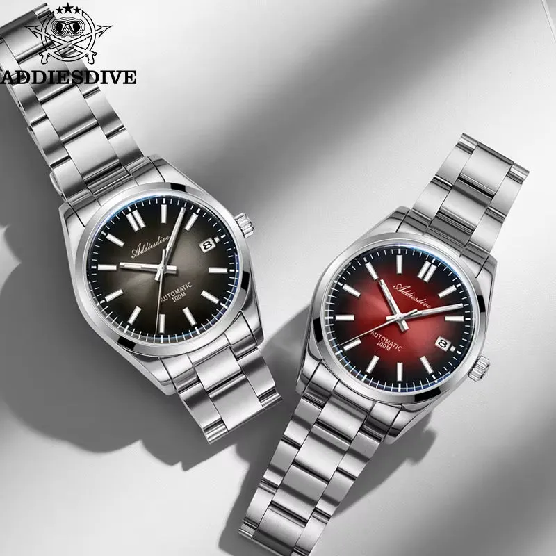 Automatic Mechanical Watch Sapphire Glass 10Bar Waterproof Sunburst Dial