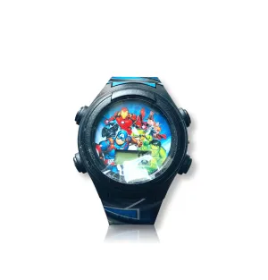 Avengers Digital Watch Boys Flashing LCD Kids Watch