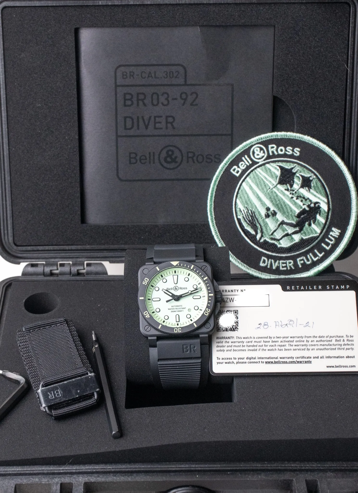 Bell & Ross BR 03-92 Diver Full Lume BR0392-D-C5-CE/SRB